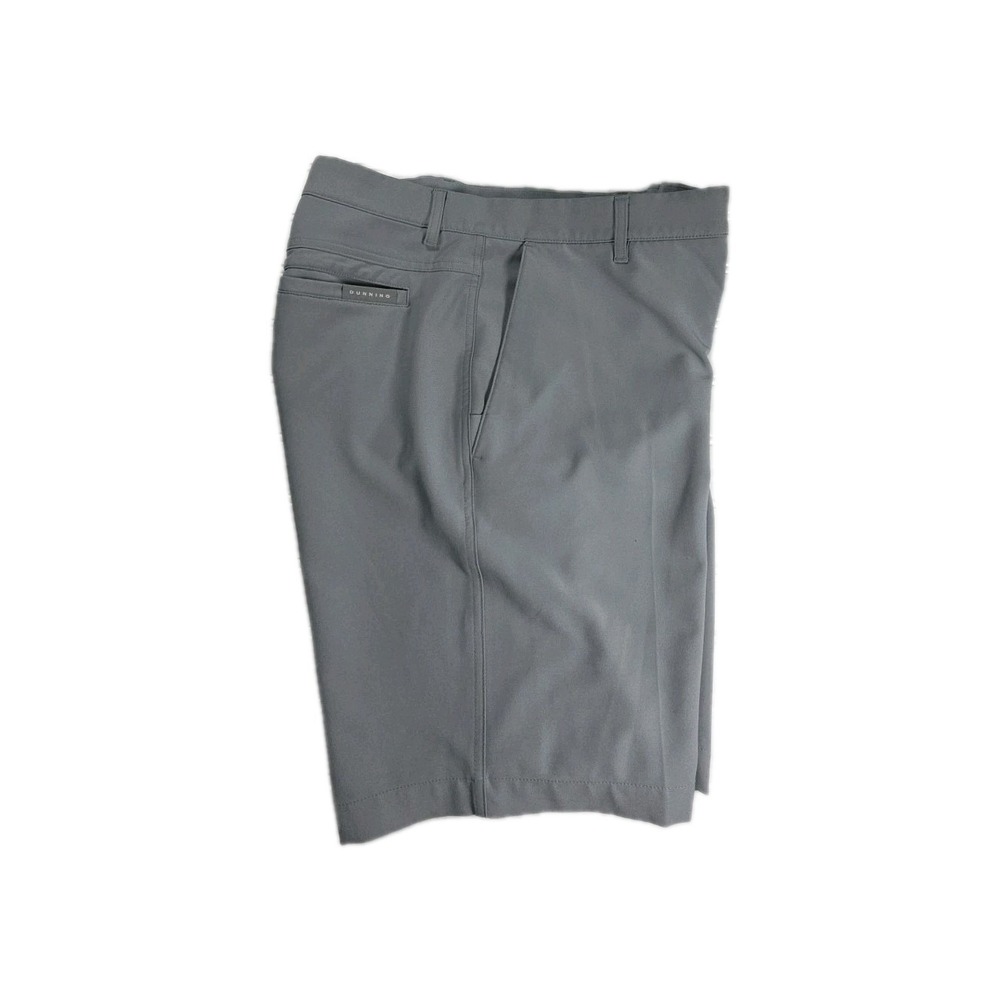 Dunning Golf Shorts Mens 35 DARK GRAY Performance Stretch Flat Front POCKETS